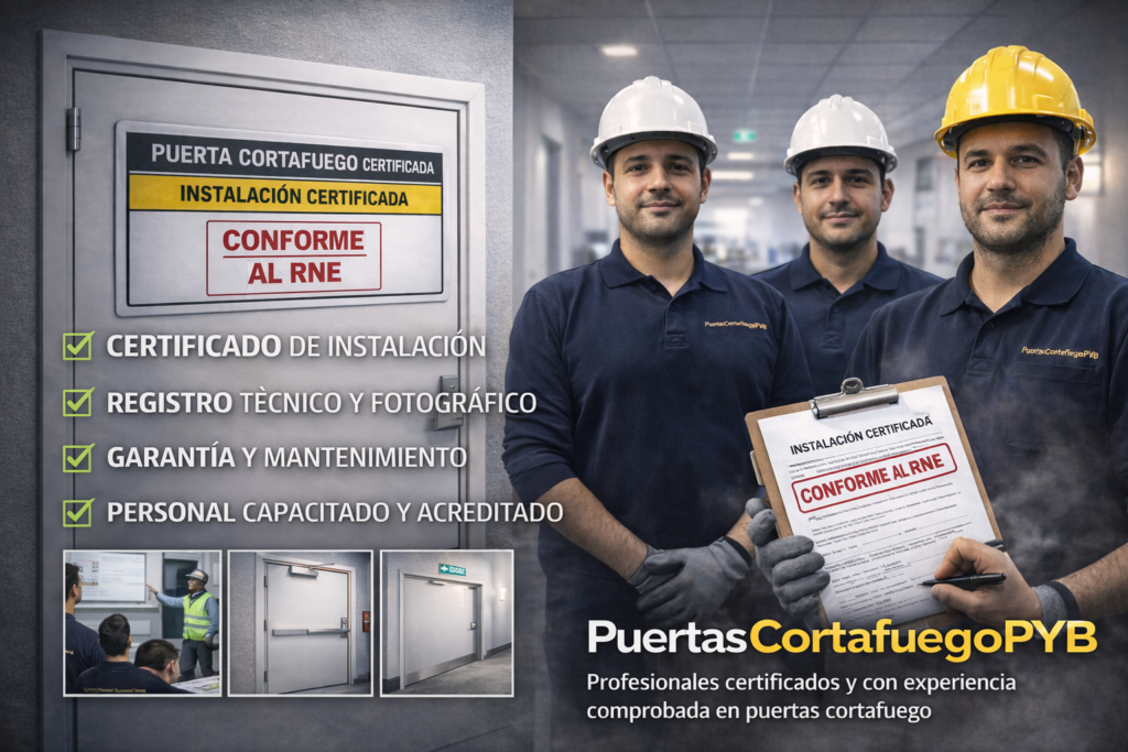 Puertas cortafuego certificadas