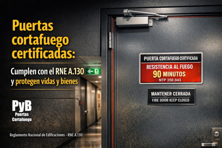 Puertas cortafuego certificadas