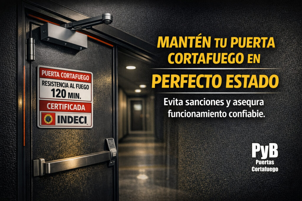 Mantenimiento de puertas cortafuego