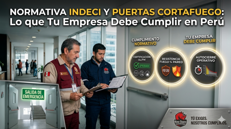 Requisitos de puertas cortafuego