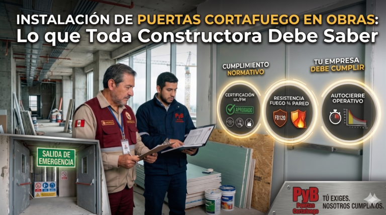 Instalación de Puertas Cortafuego en Obras: Lo que Toda Constructora Debe Saber